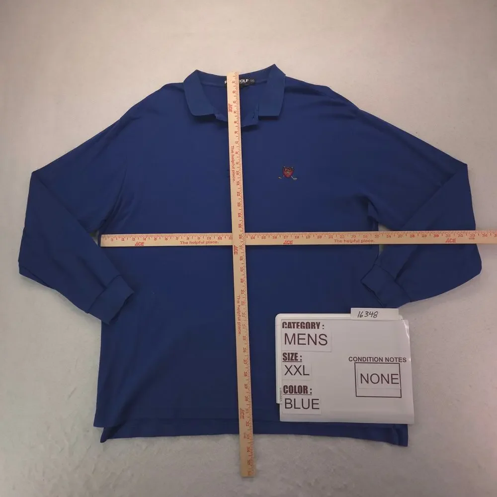 Polo Golf Ralph Lauren Collared Long Sleeve Polo Shirt Mens Size 2XL Blue